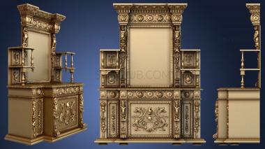 3D model Buffet carved (STL)